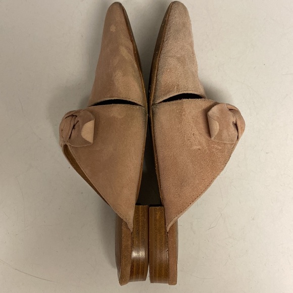 Jeffrey Campbell Charlie Pink Suede Slip On Mule Flat Shoes Size 7M - Picture 7 of 17